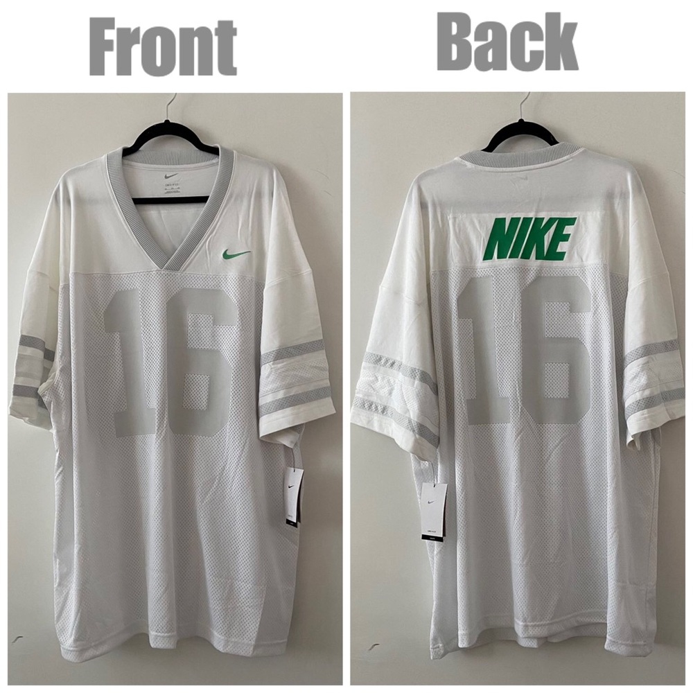 Men’s Nike Dri-Fit White Plain Football Jersey Size XL
